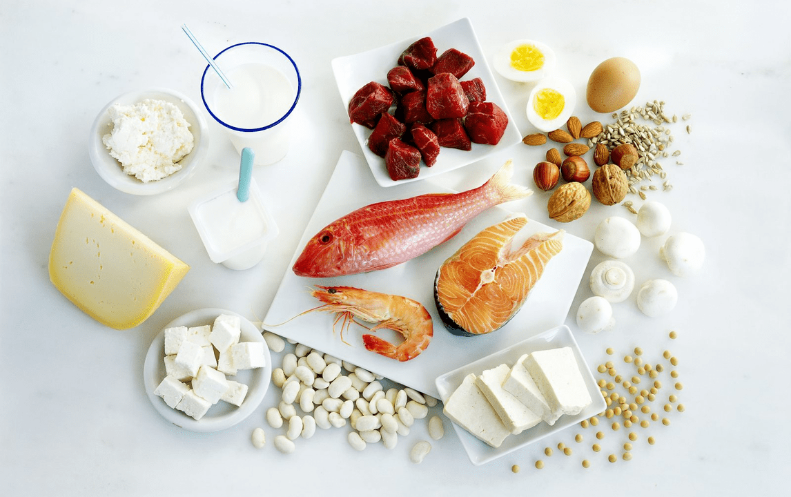 potraviny s vysokým obsahem bílkovin