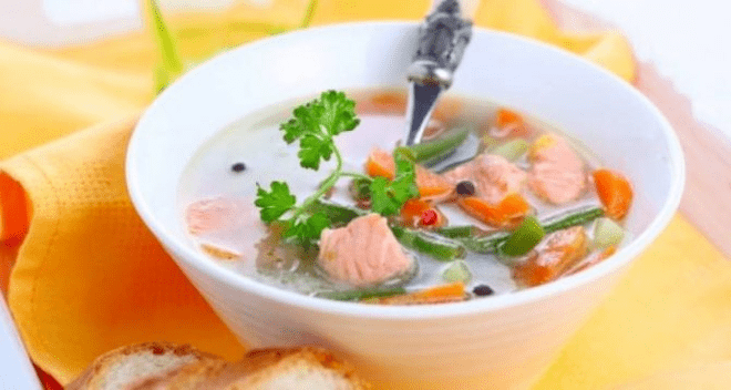 rybí polévka na proteinové dietě